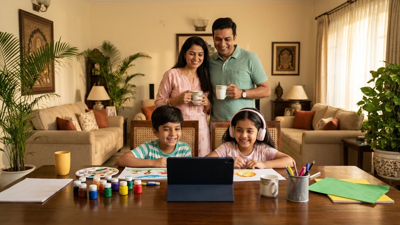 🎨 Art & Craft Online Classes for Kids (Ages 3–12)